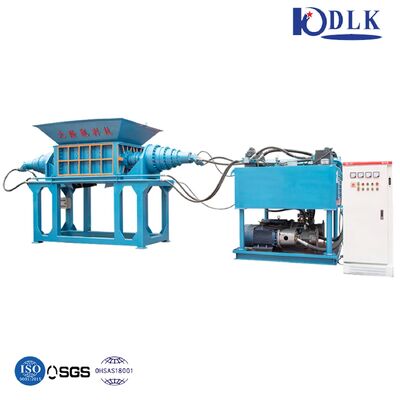 PLC Controlled Double-Shaft Shredder with High Alloy 42CrMo Blades for Low Speed High Torque Scrap Metal Shredding