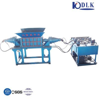 PLC Controlled Hydraulic Double-Shaft Shredder with 42CrMo Blades for Plastic and Steel Recycling