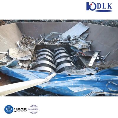42CrMo Blade Double Shaft Shredder with PLC Control and Hydraulic Power for Plastic Recycling