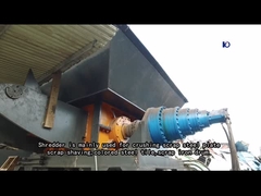 金属オイルドラム/車の殻を細断するためのツインシャフトシュレッダー機械